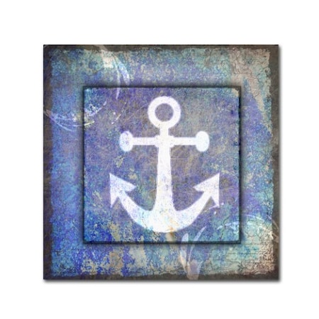 LightBoxJournal 'Beach House Anchor' Canvas Art,18x18